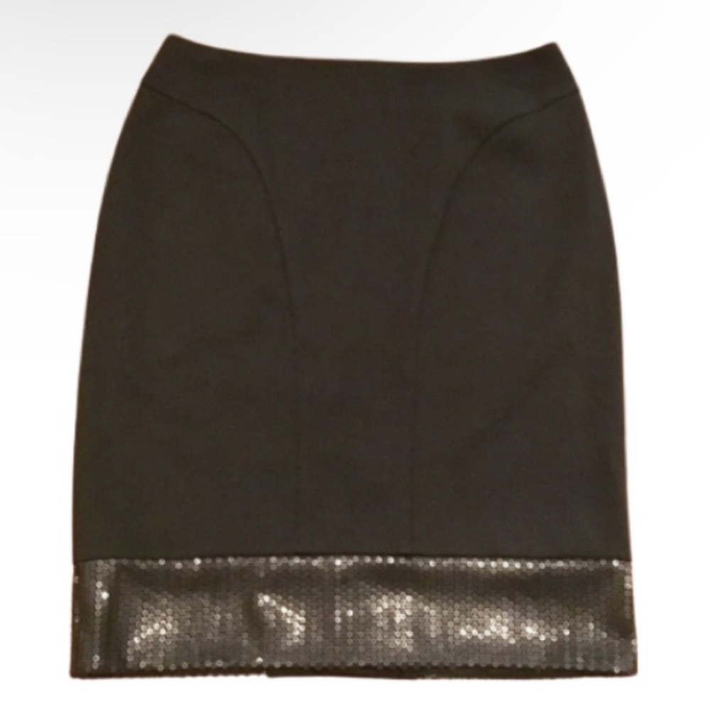 Shape FX Black Sequined Skirt